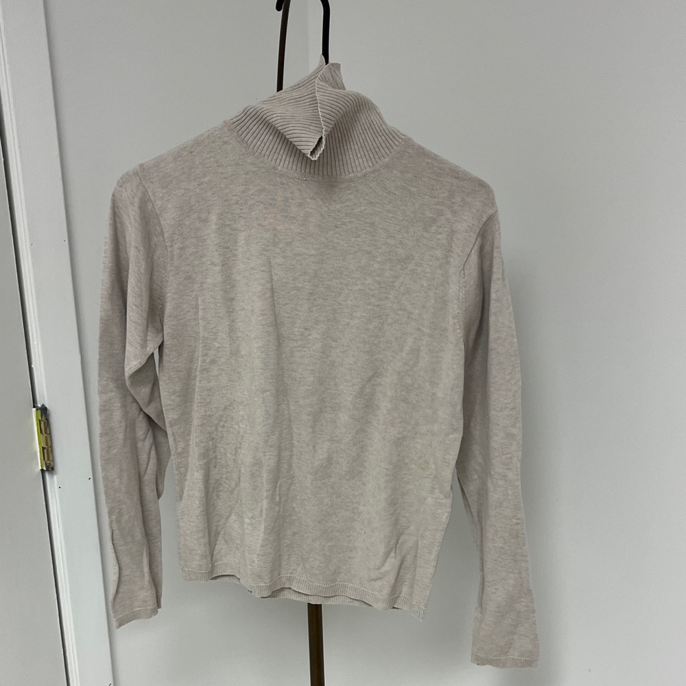 Woolrich Women's Beige Turtleneck Sweater